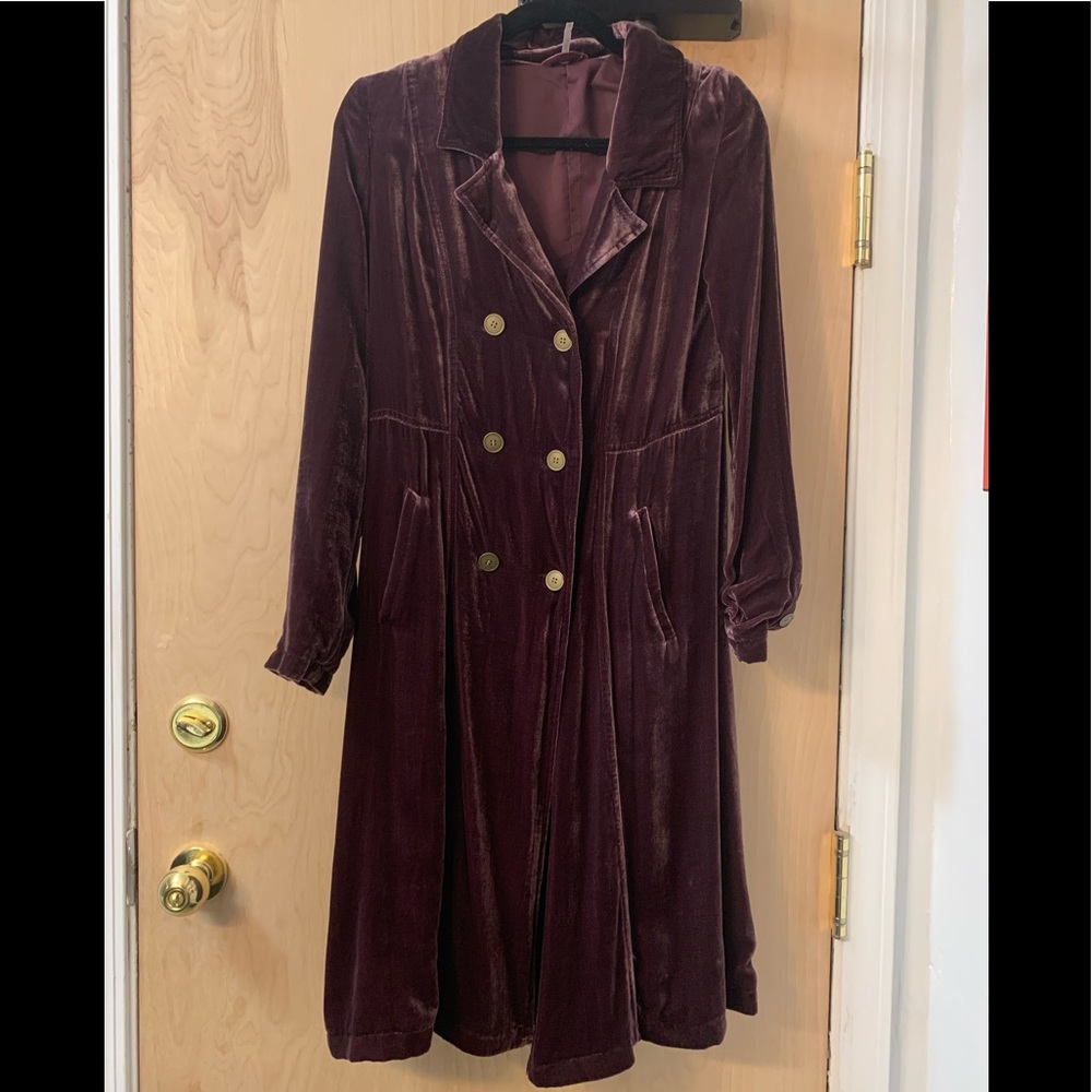 Free People Velvet Duster Jacket